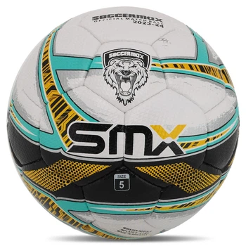 М'яч футбольний професійний Zelart Soccermax Pro Game 5049 розмір №5 White-Mint-Yellow