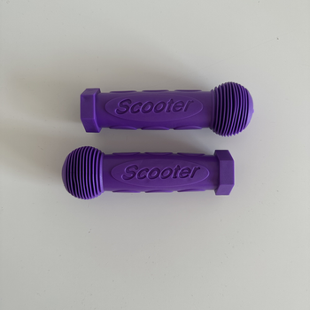 Резиновые ручки на самокат Scooter грипсы на самокат темно фиолетовые