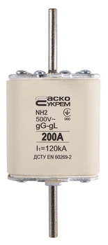 Предохранитель ножевой с плавкой вставкой NH2 200A gG АСКО (A0050010042)