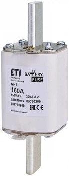 Предохранитель ножевой с плавкой вставкой NH1 160A gG 550V DC Battery [4723265] ETI