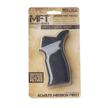 Ручка пістолетна повнорозмірна MFT Engage для AR15/M16 Enhanced Full Size Pistol Grip - Чорна