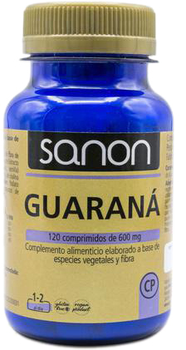 Дієтична добавка Sanon Guaraná 120 капсул по 600 мг (8431081505047)