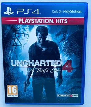 Uncharted 4 A Thief's End Playstation Hits, Б/В, російська версія - диск для PlayStation 4