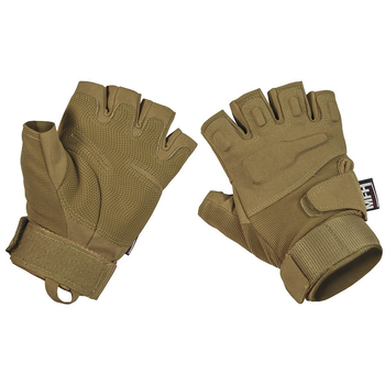 Рукавички тактичні MFH Tactical Gloves Pro Fingerless Coyote M