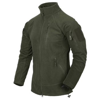 Кофта Alpha Tactical Jacket - Grid Fleece Helikon-Tex Олива XXXL
