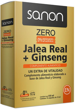 Suplement diety Sanon Jalea Real Ginseng Zero De 10 ml 10 ampułek (8436556086748)