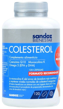 Suplement diety Sandoz Wellness Colesterol 120 kapsułek (8470001850959)