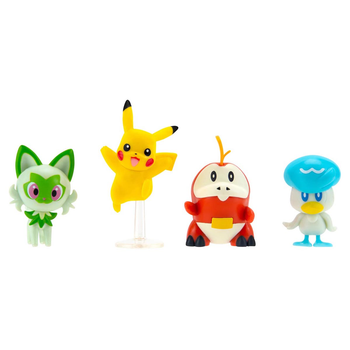 Figurki Jazwares Pokemon bitewne First Partner Pokémon Set - Generatia IX (Fuecoco, Sprigatito, Quaxly, Pikachu) (PKW3402) (191726507185)