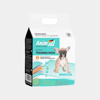 Пелюшки AnimAll для собак та цуценят, 60х45 см, 10 шт