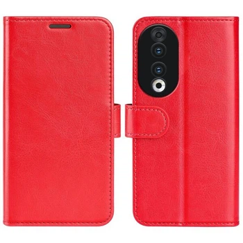 Классический чехол-книжка Deexe Wallet Style для Honor 90 - Red