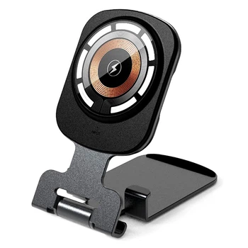 Подставка держатель с беспроводной зарядкой JYD T4 Qi 2in1 Magnetic Wireless Charger для телефона, планшета, наушников