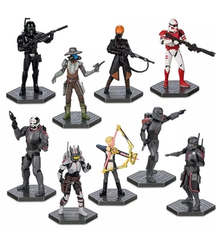 Зоряні війни - Бракована партія Star Wars: The Bad Batch Deluxe Figurine Set Omega, Echo, Hunter, Crosshair, Tech, Wrecker, Fennec Shand, Cad Bane і Clone Trooper Disney