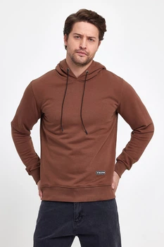 Худи однотонный Trend Collection 5335 коричневый 2XL