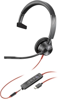 Słuchawki Plantronics Poly BlackWire 3315, BW3315-M USB-C Czarne (214015-01)
