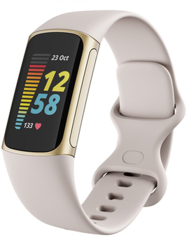 Смарт-браслет Fitbit Charge 5 Soft Gold/Lunar White (FB421GLWT)