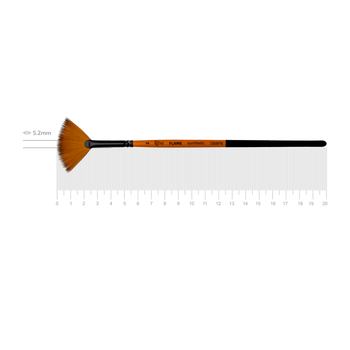 Кисть синтетика веерная Rosa FLAME 1368FN №2
