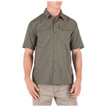 Сорочка тактична з коротким рукавом 5.11 Tactical Freedom Flex Woven S/S RANGER GREEN 2XL (71340-186)