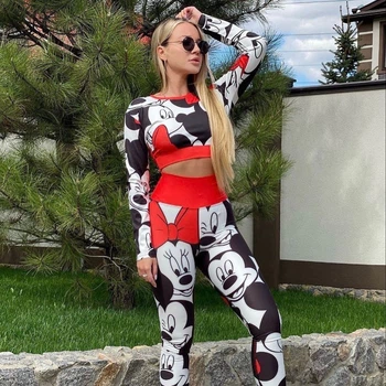 Рашгард M, кроп топ з довгим рукавом Мікі Маус 1 SuperStacy