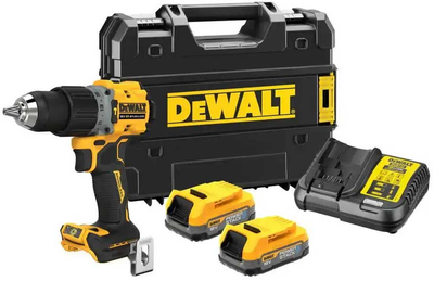 Дриль-шурупокрут акумуляторний безщітковий ударний DeWALT DCD805E2T-QW