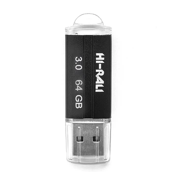 Флеш-накопичувач USB3.0 64GB Hi-Rali Corsair Series Чорний (HI-64GB3CORBK)