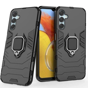 Чохол Fiji Ring для Samsung Galaxy M14 (M146) броньований бампер із кільцем підставкою чорний