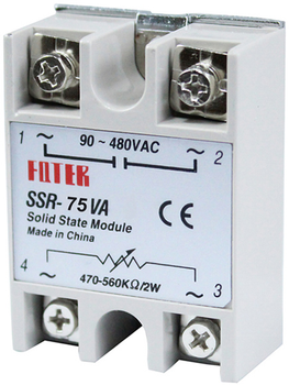 Твердотельное реле FQFER SSR-75VA 75А 24-380VAC (YT31159)