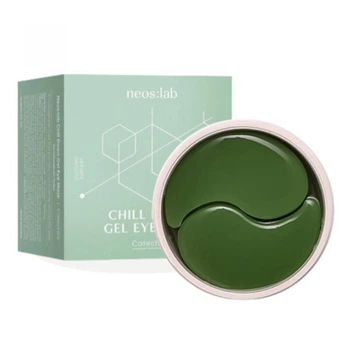 Гидрогелевые патчи под глаза с зеленым чаем и аденозином Neos:lab Chill Down Gel Eye Mask Catechins 60 шт