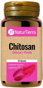 Дієтична добавка Naturtierra Chitosán y Ciruela 60 капсул (8412016357856)