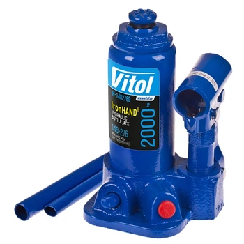 Домкрат Vitol гидравл. телескоп 2т карт.коробка. высота подъема148- 276 мм. 2,4кг Iron Hand IH-148276D