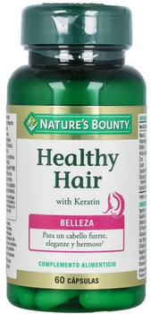 Комплекс вітамінів і мінералів Nature's Bounty Healthy Hair Keratin 60 капсул (74312007422)