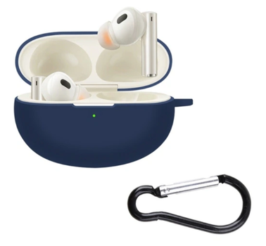 Чохол-накладка CDK Silicone Candy Friendly з карабіном для Realme Buds Air 6 Pro (016473) (dark blue)