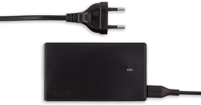 Zasilacz uniwersalny Targus Compact Laptop & USB Tablet Charger EU Black (APA042EU)