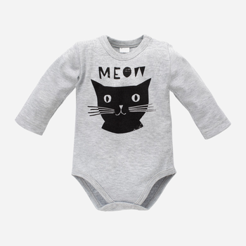 Дитячий боді-комбінезон Pinokio Happy Day Longsleeve Bodysuit 80 см Сірий (5901033218293)