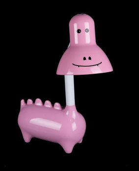 Детская лампа-динозавр настольная 995 Pink - настольный светильник для девочки