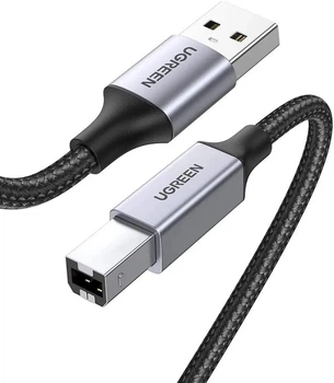 Кабель Ugreen US369 USB 2.0 to USB type B USB Printer 1m Black (80801)