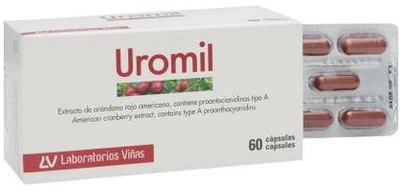 Дієтична добавка Laboratorios Vinas Uromil 60 капсул (8470001559227)