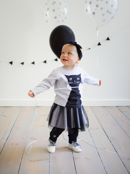 Spódniczka dziecięca dla dziewczynki tiulowa Pinokio Happy Day 86 cm Czarna (5901033219702)