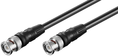 Кабель антенний Goobay BNC/50ohm M/M 10.0m RG58 2xShielded AWG24 D=5.0mm чорний(75.05.0088)