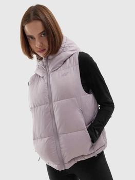 Теплый жилет короткий женский 4F Vest F073 4FAW23TVESF073-56S S Розовый (5904698480791)