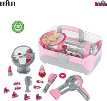 Zestaw zabawkowy Klein walizka fryzjerska Braun 5862 (4009847058621)