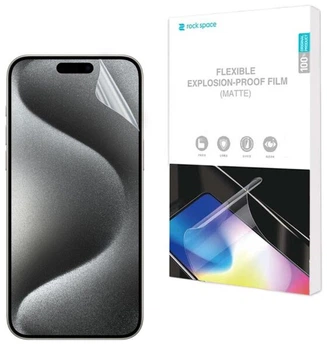 Антибликовая пленка на экран RockSpace Explosion-Proof Matte для iPhone 15 Pro Max