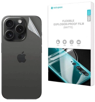 Антибликовая пленка на заднюю панель RockSpace Explosion-Proof Matte для iPhone 15 Pro