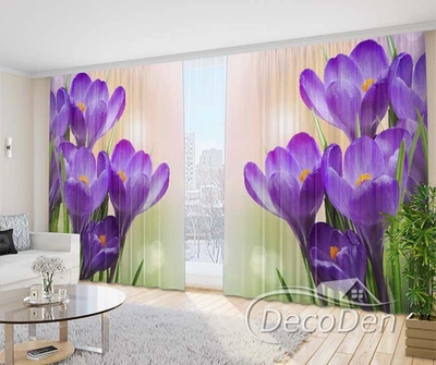 Фото Шторы PHOTODECOR "Яркие крокусы"