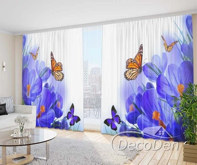 Фото Штори PHOTODECOR "Метелики з крокусами"