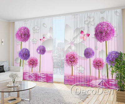 Фото Штори PHOTODECOR "Конюшина та метелики"