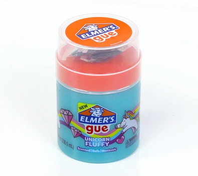 Слайм Элмерс Единорог с Голографическими Блёстками Elmer's Unicorn Fluffy Slime 236 мл Голубой (00579)