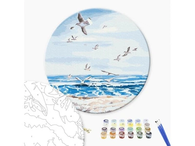 Картина по номерам круглая Полет над морем ©Iryna Ponna, Brushme (40 см), RC00067L