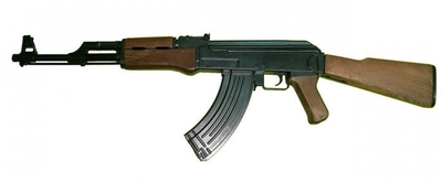Дитячий автомат Калашнікова ZM93 метал+пластик із кульками 6 мм , коричневий
