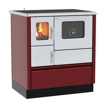 Печь кухонная отопительно-варочная ALFA-PLAM INOX 75 Красный