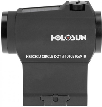 Коліматорний приціл закритий Holosun Micro HS503CU 2 MOA IP67